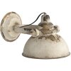 Clayre & Eef 6LMP676 Nástěnné svítidlo 30x21x18 cm Béžová hnědá Iron Vintage