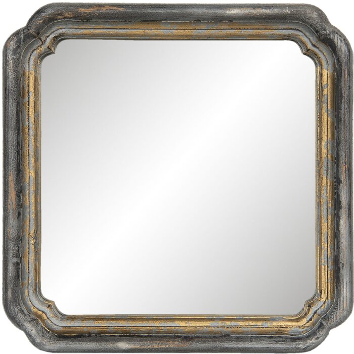 Zrcadlo 44x6x44 cm zlaté 62S187