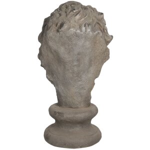 Dekorace lev 34x35x67 cm šedá 5PR0060