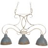 Závěsná lampa 60x15x42 cm E27-max 3x60W šedá 5LMP307