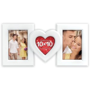 Fotorámeček Zafra 3 fotografie bílý