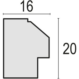 ZEP MDF dřevěný rám Zara C 13x18 cm VZ857C přírodní vzhled normální sklo