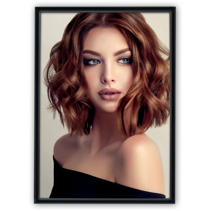 Kovový fotorámeček Silvia 15x20 cm černý lesklý