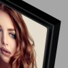 Kovový fotorámeček Silvia 15x20 cm černý lesklý