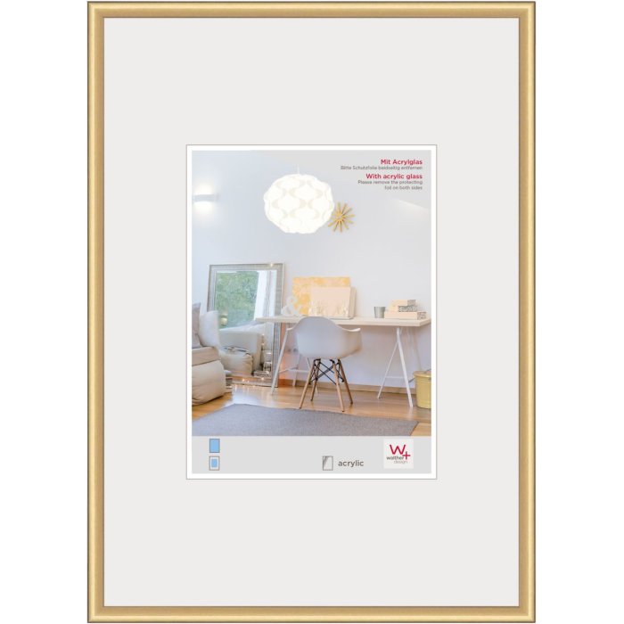 Rám na obraz New Lifestyle 50x70 cm zlaté akrylové sklo