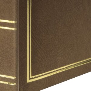 Hama slip-in album London 100 fotografií 13x18 cm hnědý vinylový obal formát na výšku