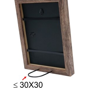 Deknudt dřevěný rám S45RH3AR hnědé antireflexní sklo 10x15 až 50x60 cm