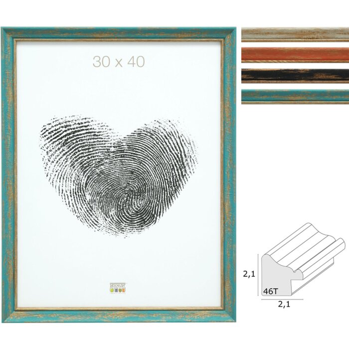 Dřevěný rám S46TG vzhled surového dřeva