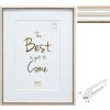 Plastový rám Deknudt S46WG bílý/přírodní 10x15 cm až 30x40 cm passe-partout