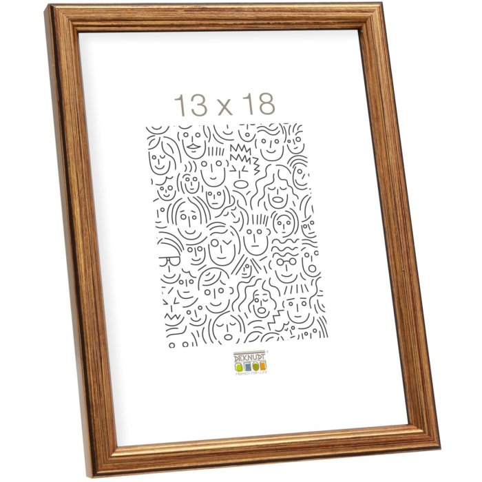 Deknudt S236A1 Dřevěný rám 21x30 cm zlatý
