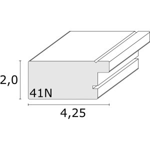 Plastový rám S41N stříbrný 15x15 cm sklo premium
