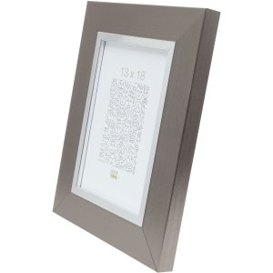Plastový rám S41N stříbrný 30x40 cm sklo premium