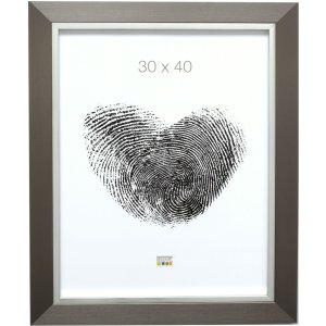 Plastový rám S41N stříbrný 40x50 cm sklo Premium