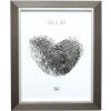 Plastový rám S41N stříbrný 40x50 cm sklo Premium