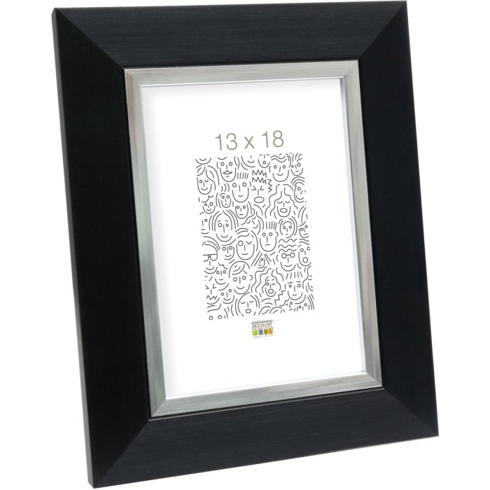 Plastový rám S41N černý 15x15 cm sklo Premium