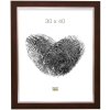 Plastový rám S41N mahagon 30x40 cm prémiové sklo
