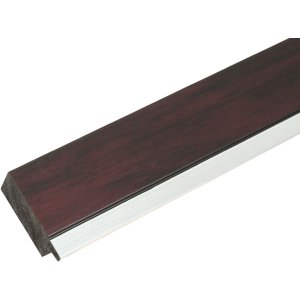 Plastový rám S41N mahagon 40x50 cm sklo premium
