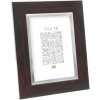 Plastový rám S41N mahagon 40x50 cm sklo premium