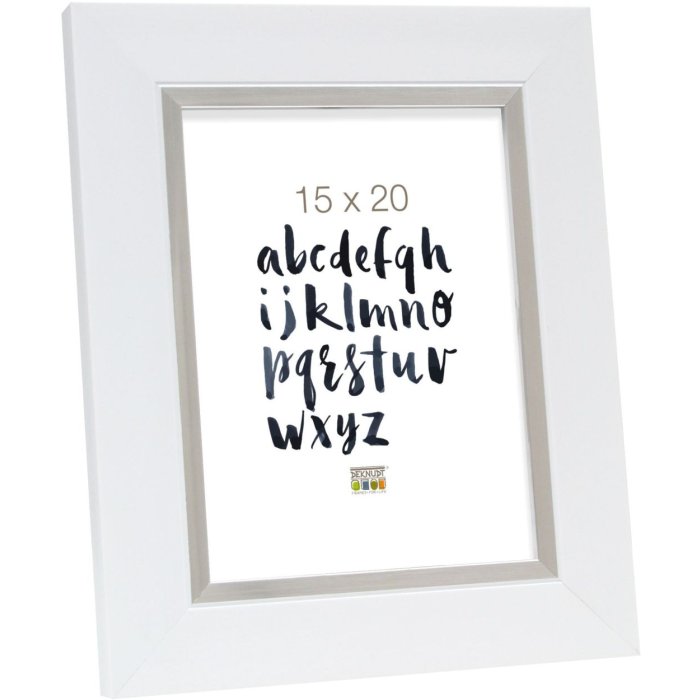 Plastový rám S41N bílý 13x18 cm sklo Premium