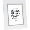 Plastový rám S41N bílý 13x18 cm sklo Premium