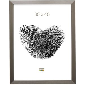 Plastový rám S41VD1 stříbrný 30x40 cm antireflexní sklo