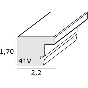 Plastový rám Deknudt S41VF1 bílý 20x30 cm antireflexní sklo