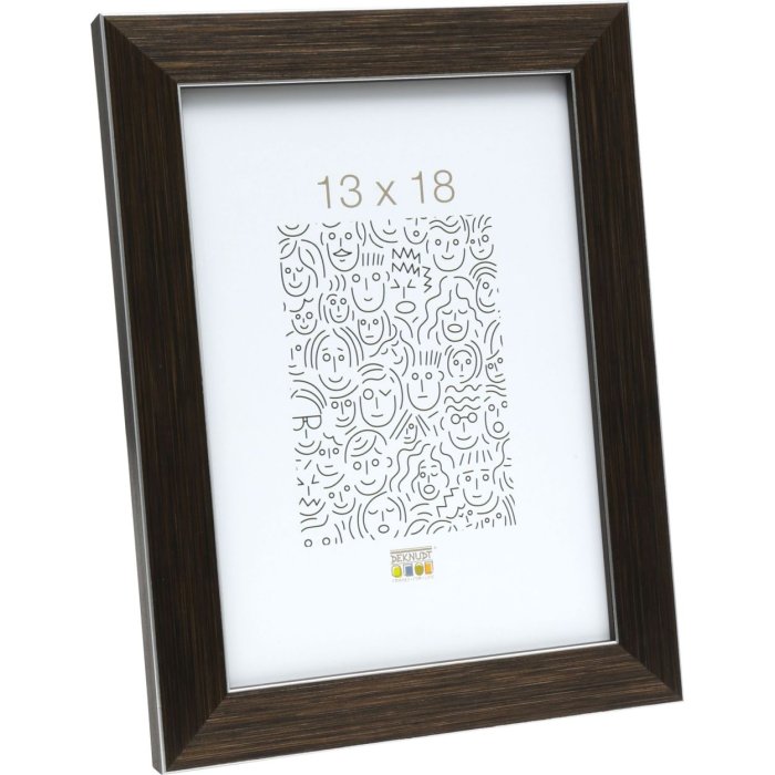 Plastový rám S41VK hnědý 20x25 cm prémiové sklo