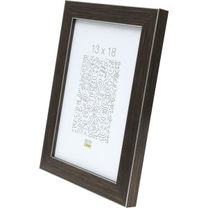 Plastový rám S41VK hnědý 20x25 cm prémiové sklo