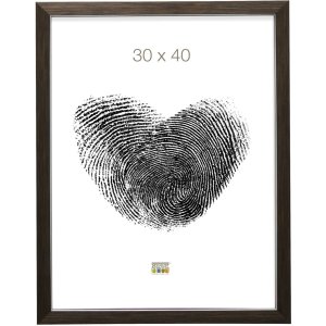 Plastový rám S41VK hnědý 20x25 cm prémiové sklo