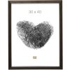 Plastový rám S41VK hnědý 20x25 cm prémiové sklo