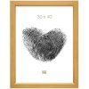 Dřevěný rám S42L zlatý 18x24 cm prémiové sklo