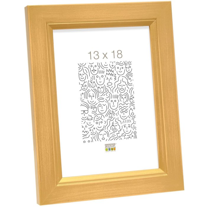 Dřevěný rám S42L zlatý 20x20 cm prémiové sklo
