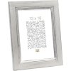 Dřevěný rám S42L stříbrný 10x15 cm sklo premium