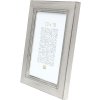 Dřevěný rám S42L stříbrný 10x15 cm sklo premium