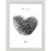 Deknudt dřevěný rám S42L bílý 24x30 cm prémiové sklo