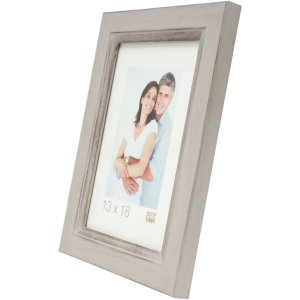 Dřevěný rám Deknudt S42L béžový 20x25 cm prémiové sklo