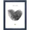 Dřevěný rám S42L modrý 20x20 cm prémiové sklo