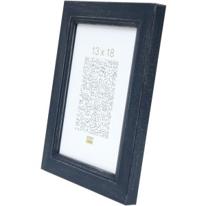 Dřevěný rám S42L modrý 20x30 cm prémiové sklo
