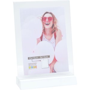 Dřevěný držák na fotografie S58RV bílý 13x18 cm