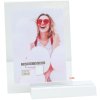 Dřevěný držák na fotografie S58RV bílý 13x18 cm
