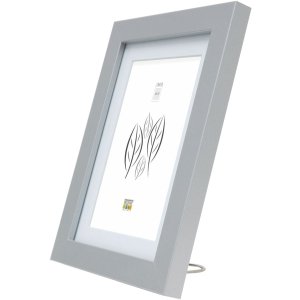 Dřevěný rám S66KD1 stříbrný 20x20 cm s paspartou