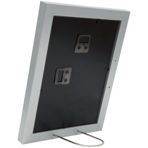 Dřevěný rám S66KD1 stříbrný 20x20 cm s paspartou