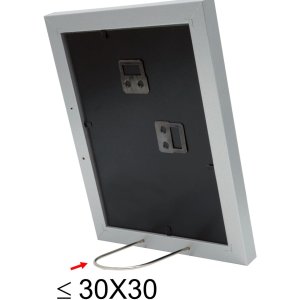 Dřevěný rám S66KD1 stříbrný 20x20 cm s paspartou