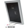 Dřevěný rám S66KD1 stříbrný 20x20 cm s paspartou