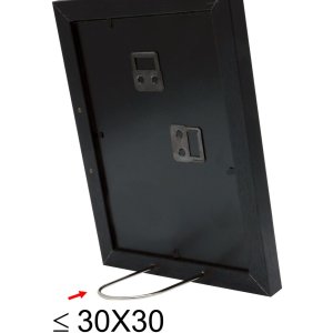 Dřevěný rám S66KF2 černý 20x20 cm s paspartou