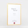 Efektní rám z masivního dřeva profil 20 červený 10x10 cm normální sklo