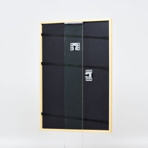 Efektní rám z masivního dřeva profil 20 zlatý 10x10 cm normální sklo
