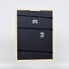 Efektní dřevěný rám profil 38 bílý 10x10 cm normální sklo