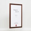 Efektní dřevěný rám profil 2210 tmavě hnědý 10x10 cm muzejní sklo