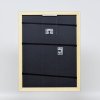 Efektní dřevěný rám profil 21 modrý 10x10 cm normální sklo